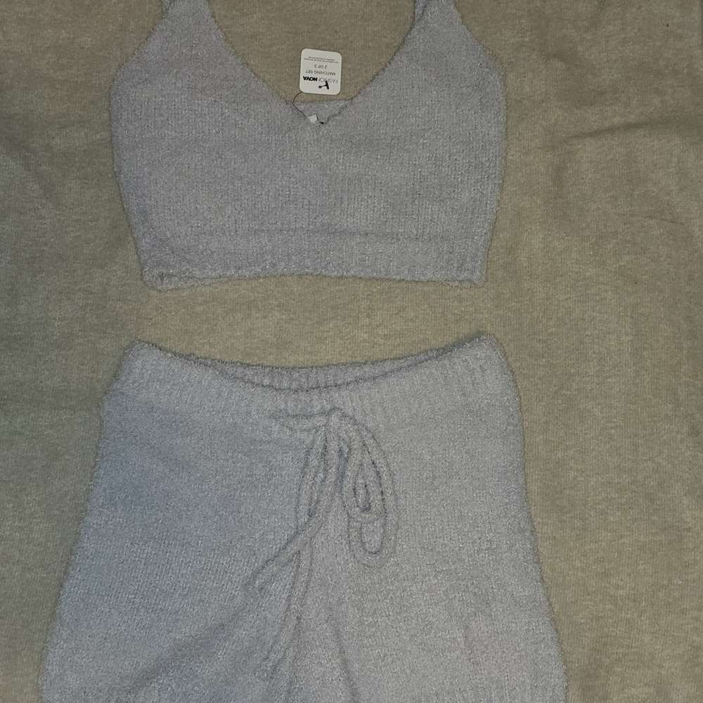 Fashion Nova Gray Athletic Shorts Set